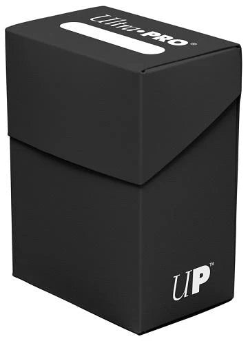 UltraPro: Black Solid Colour Deck Box- Deck Box