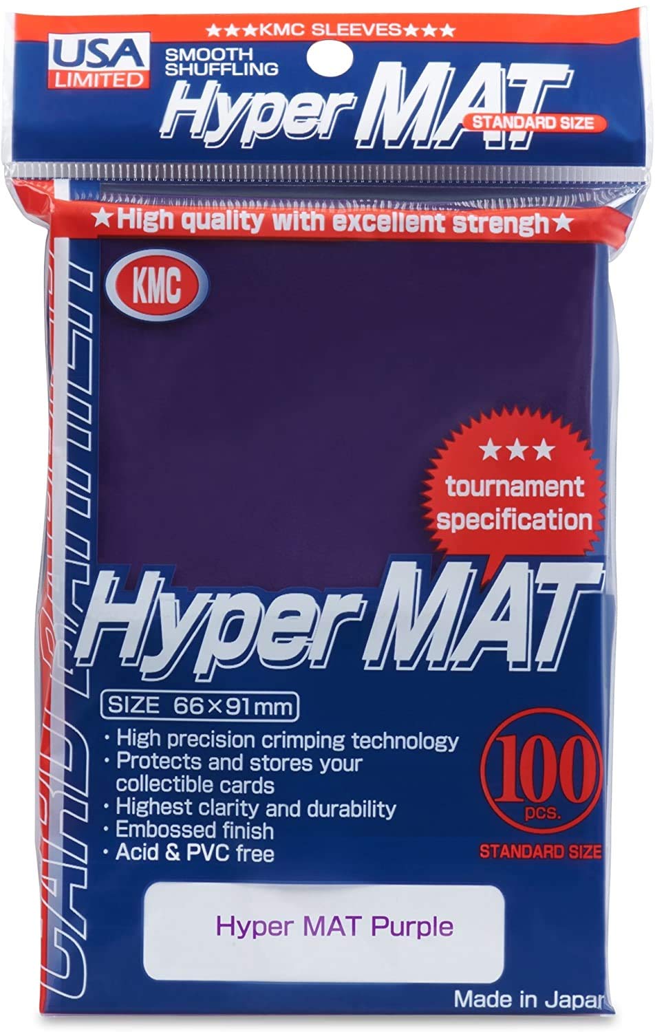 KMC: Purple -Hyper Mat 100ct