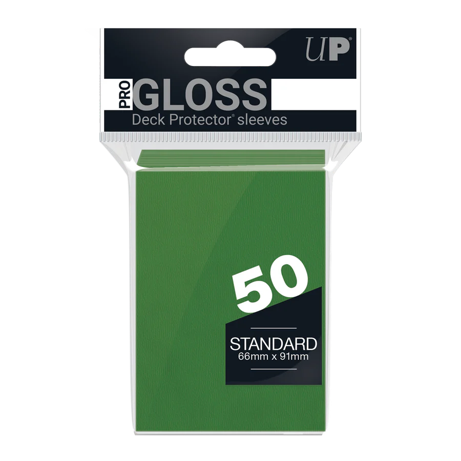 Ultra Pro: Green-PRO-Gloss Standard DECK PROTECTOR® Sleeves