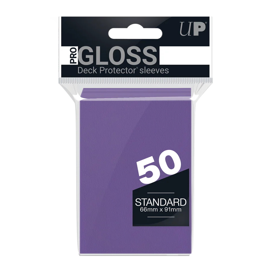 Ultra Pro: Purple-PRO-Gloss Standard DECK PROTECTOR® Sleeves