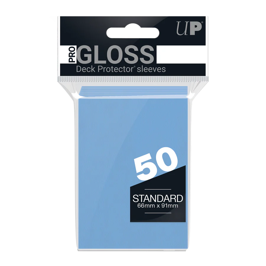 Ultra Pro: Light Blue-PRO-Gloss Standard DECK PROTECTOR® Sleeves