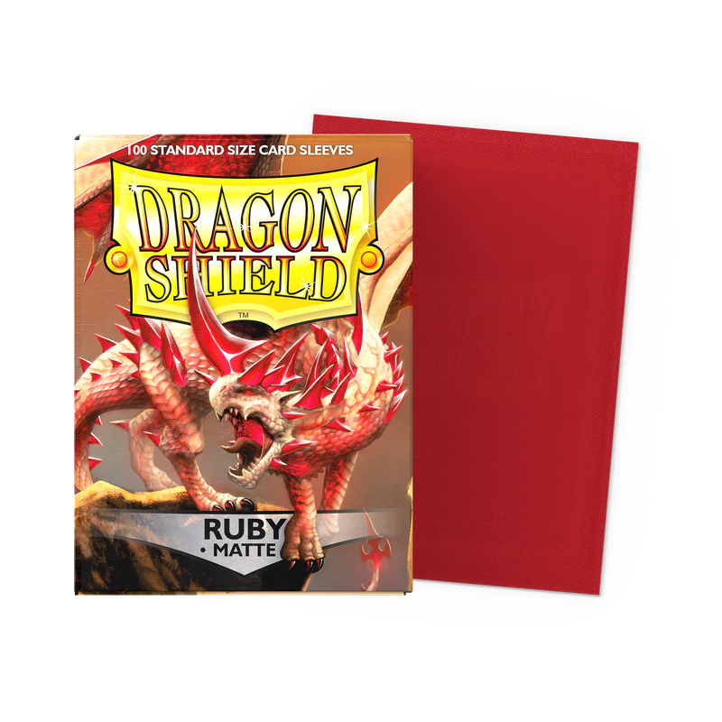 Dragon Shield: Ruby Matte- Standard Card Sleeves