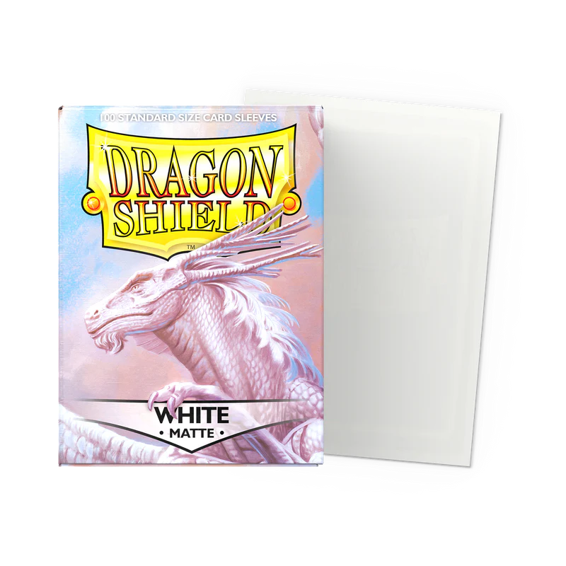Dragon Shield: White Matte- Standard Card Sleeves