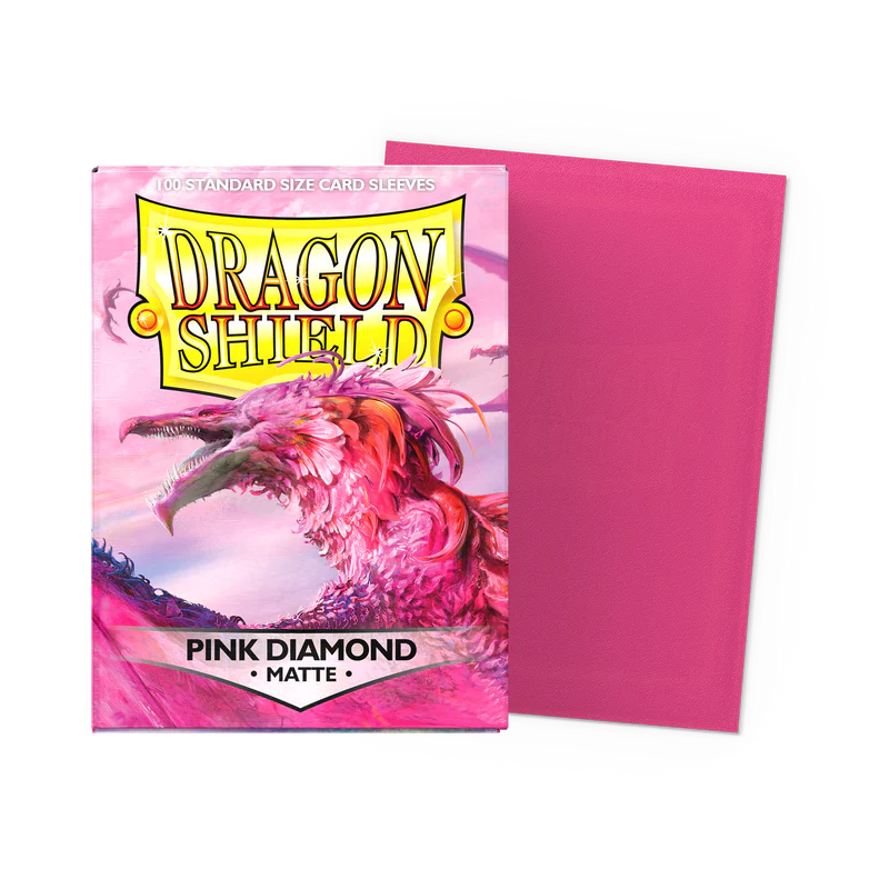 Dragon Shield: Pink Diamond Matte- Standard Card Sleeves