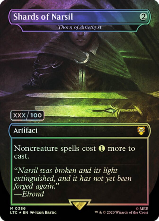 Shards of Narsil - Thorn of Amethyst (Serial Numbered)