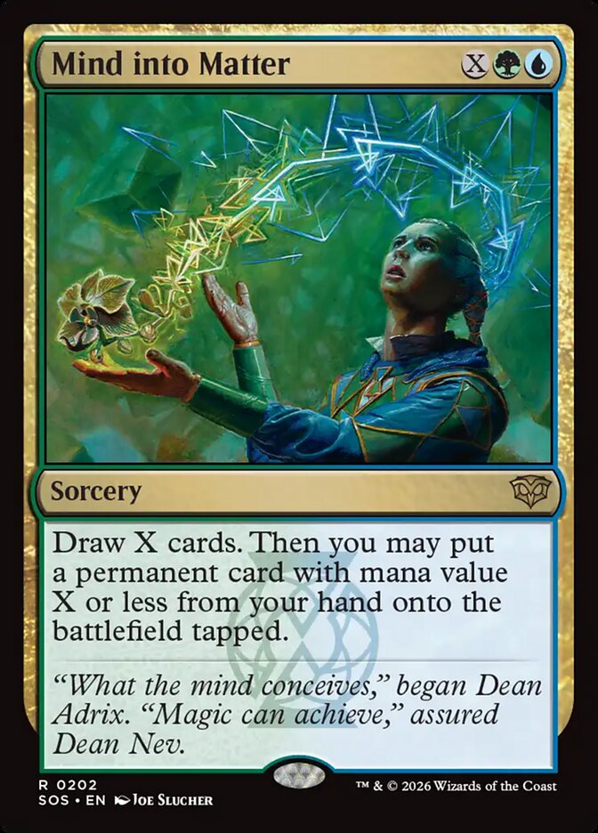 Mind into Matter
