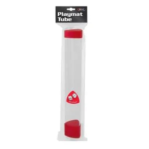 BCW: Red Playmat Tube with Dice Holder- Playmat Storage
