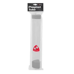 BCW: White Playmat Tube with Dice Holder- Playmat Storage