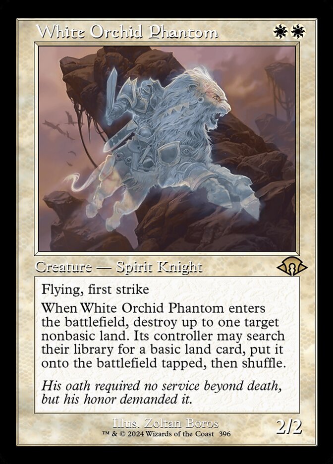 White Orchid Phantom (Retro Frame)