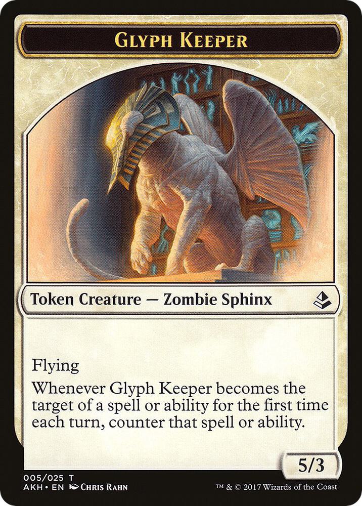 Glyph Keeper // Warrior Double-Sided Token