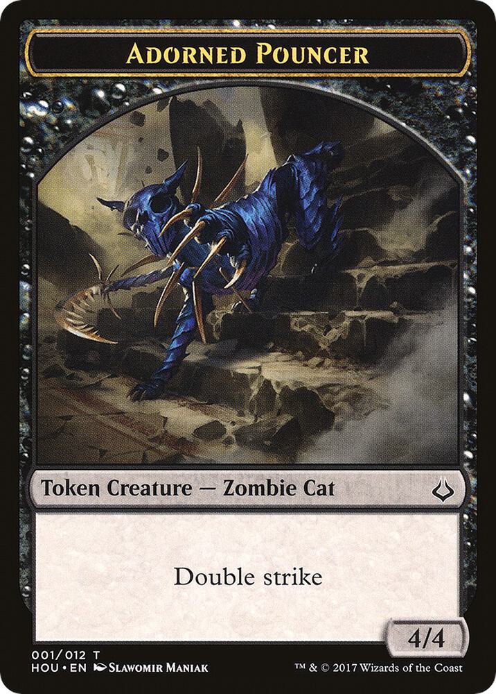 Adorned Pouncer // Warrior Double-Sided Token