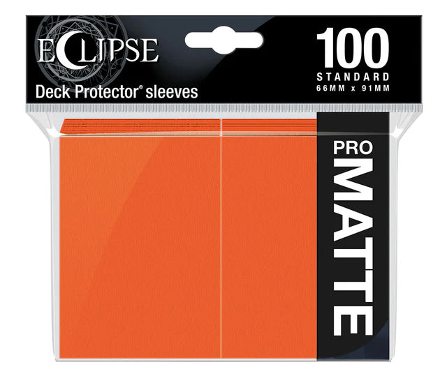 Ultra Pro: Orange-ECLIPSE® Matte Standard DECK PROTECTOR® Sleeves (100ct)