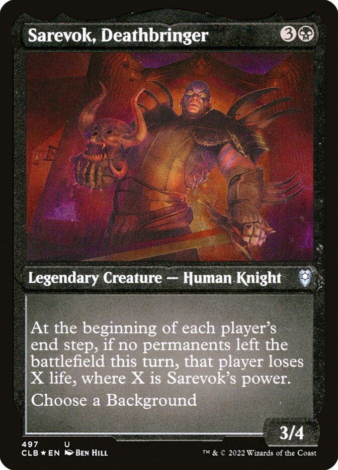 Sarevok, Deathbringer (Foil Etched)