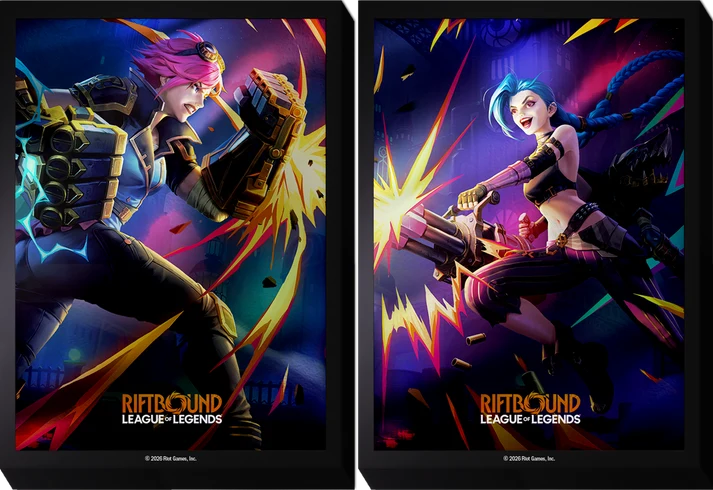 Riftbound: Vendetta Art Sleeves - Vi vs Jinx