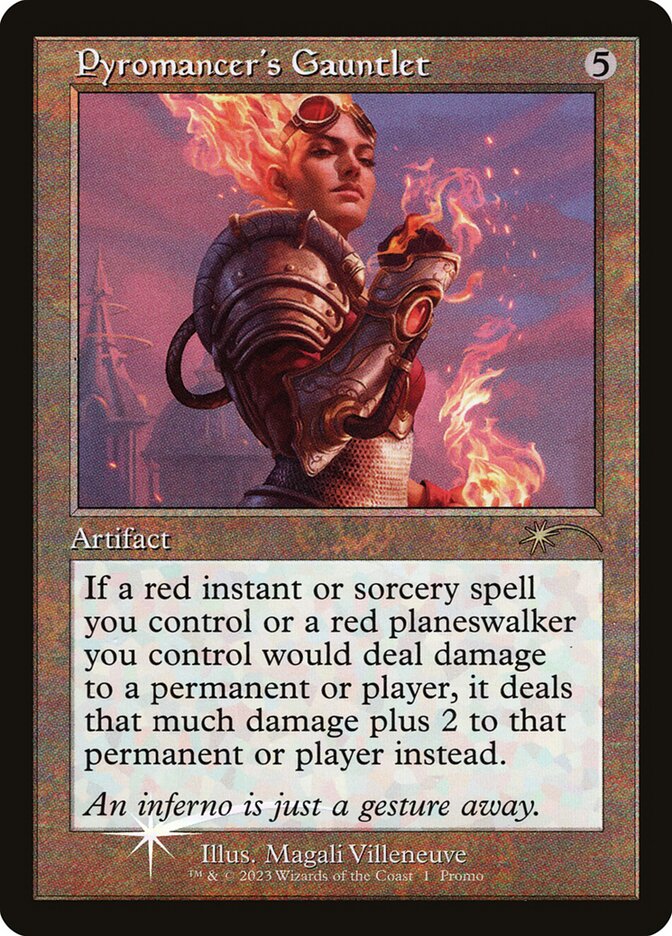 Pyromancer's Gauntlet (Retro Frame)
