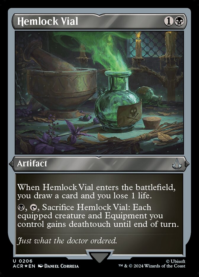 Hemlock Vial (Foil Etched)