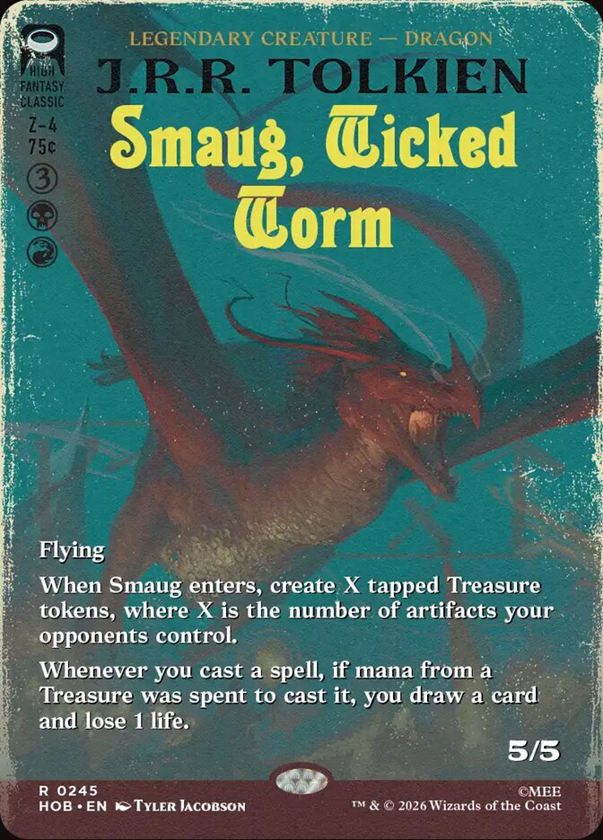 Smaug, Wicked Worm (Borderless)