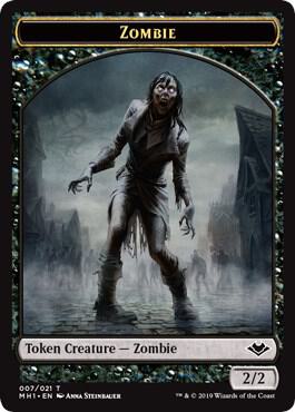 Zombie // Bear Double-Sided Token