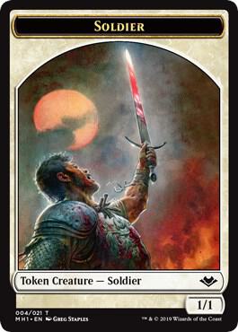 Soldier // Golem Double-Sided Token