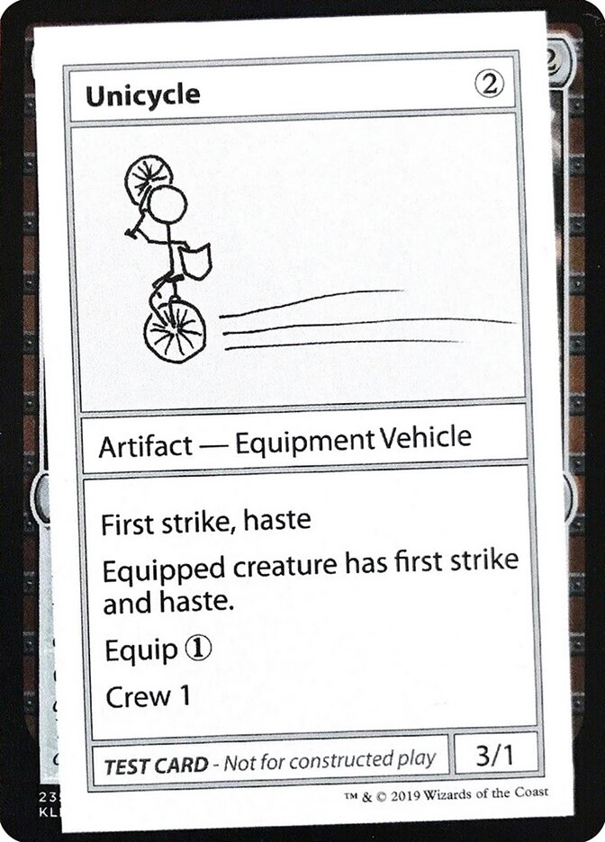 Unicycle (No PW Symbol)