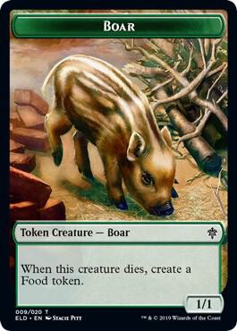 Boar // Food (015) Double-Sided Token