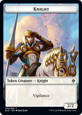 Knight // Food (017) Double-Sided Token