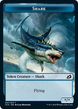Shark // Human Soldier (003) Double-Sided Token