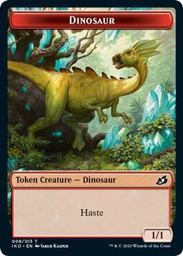 Dinosaur // Human Soldier (003) Double-Sided Token