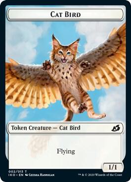 Cat Bird // Human Soldier (003) Double-Sided Token