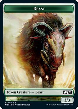 Beast // Knight Double-Sided Token