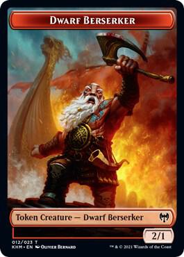 Dwarf Berserker // Koma's Coil Double-Sided Token