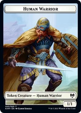 Human Warrior // Troll Warrior Double-Sided Token