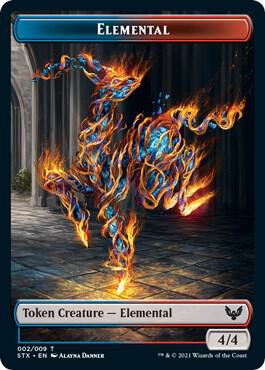 Elemental (2) // Treasure (7) Double-Sided Token