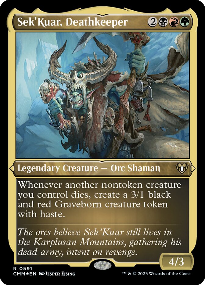 Sek'Kuar, Deathkeeper (Foil Etched)