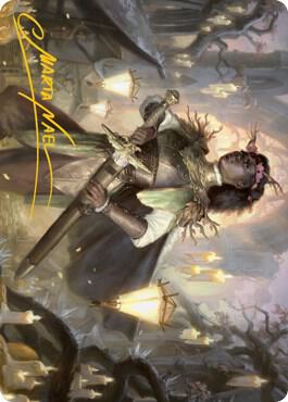 Sungold Sentinel Art Card (Gold-Stamped Signature)