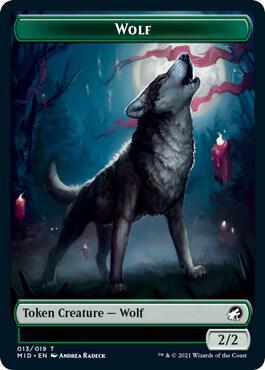 Wolf // Zombie (015) Double-Sided Token