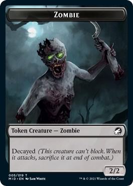 Zombie (005) // Treefolk Double-Sided Token