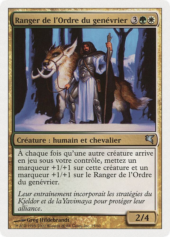 Juniper Order Ranger (French) - "Ranger de l'Ordre du genevrier"
