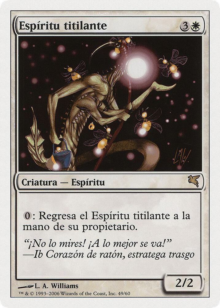 Blinking Spirit (Spanish) - "Espíritu titilante"