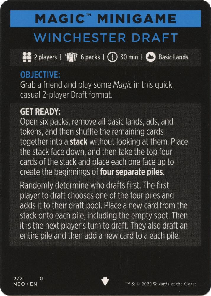Magic Minigame: Winchester Draft