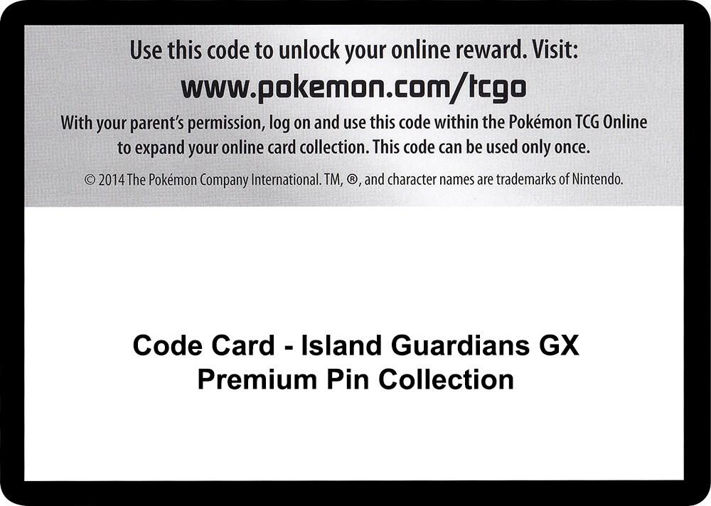 Code Card - Island Guardians GX Premium Pin Collection
