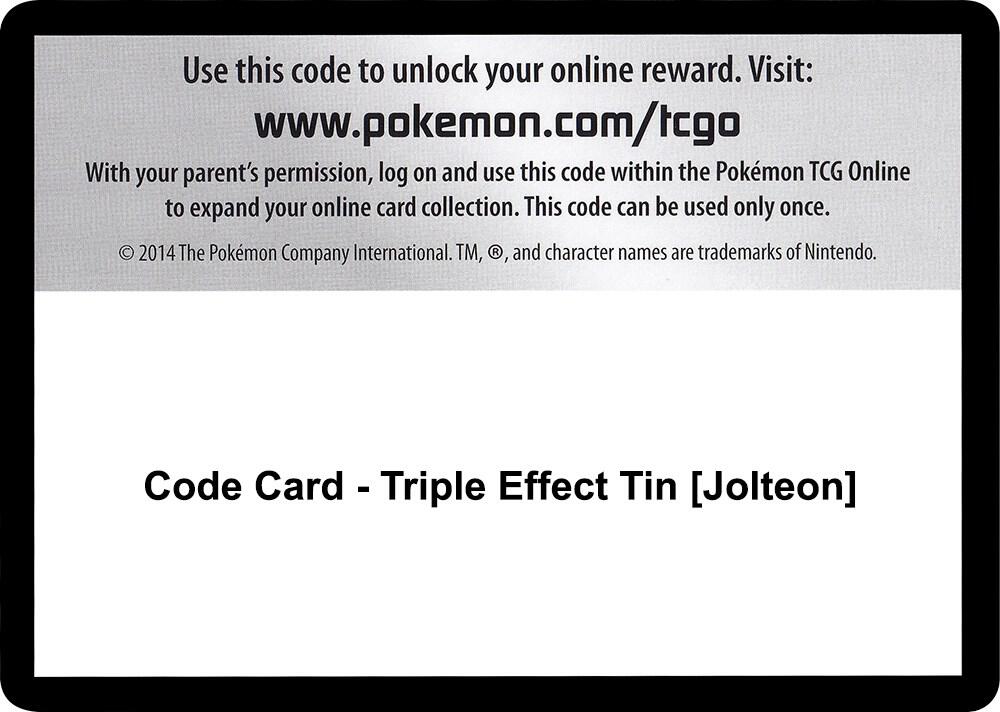 Code Card - Triple Effect Tin [Jolteon]