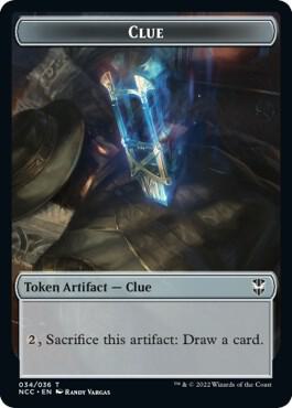Clue // Fish Double-Sided Token