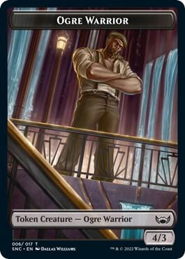 Ogre Warrior // Rhino Warrior Double-Sided Token