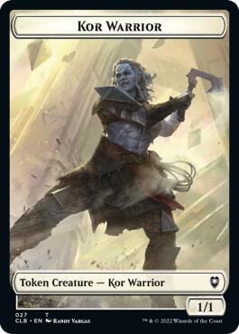 Kor Warrior // Shapeshifter (023) Double-Sided Token
