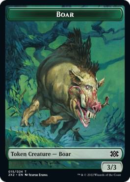 Boar // Monk Double-Sided Token