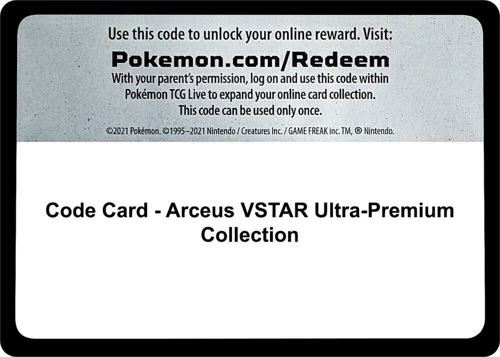 Code Card - Arceus VSTAR Ultra-Premium Collection