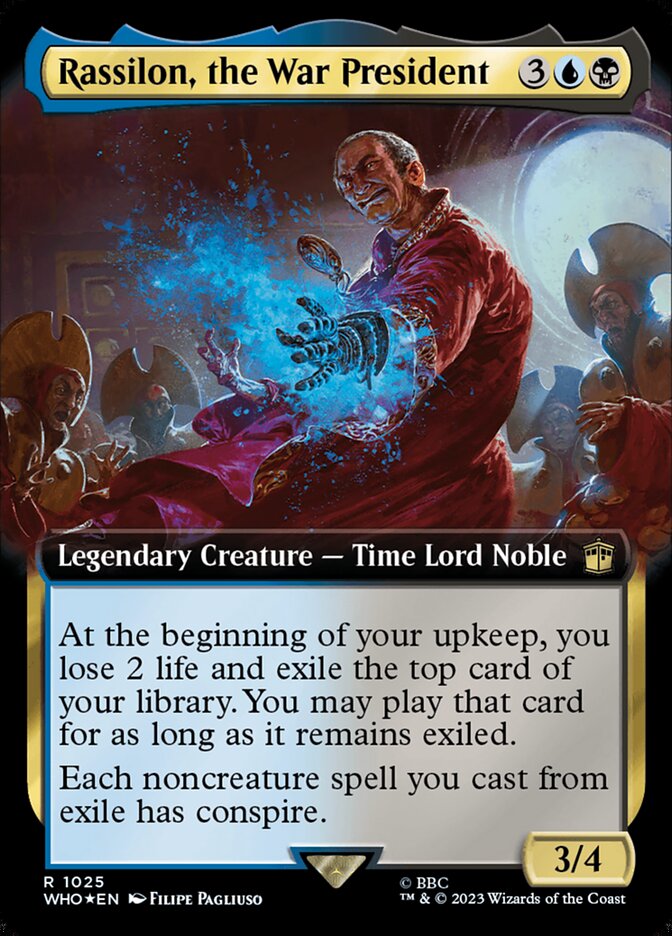 Rassilon, the War President (Extended Art) (Surge Foil)