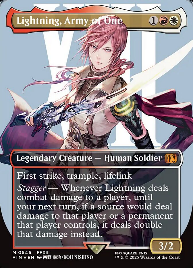 Lightning, Army of One (0545) (Borderless) (Surge Foil)