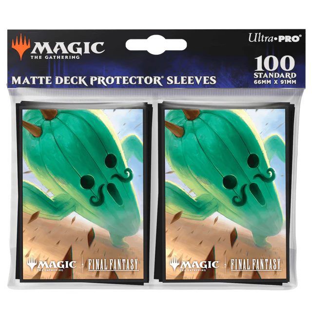 Ultra Pro: Commander V9-Magic: The Gathering®—FINAL FANTASY™ Jumbo Cactuar 100ct DECK PROTECTOR® Sleeves